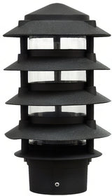 Dabmar Lighting D5500-L6-30K-3B-B black pagoda light