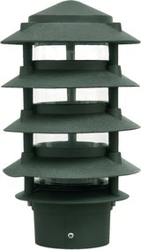 Dabmar Lighting D5500-L6-30K-3B-G green pagoda light
