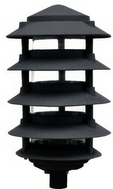 Dabmar Lighting D5500-L6-30K-B black pagoda light