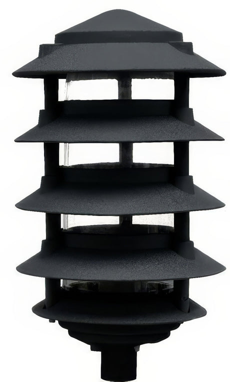 Dabmar Lighting D5500-L6-30K-B black pagoda light