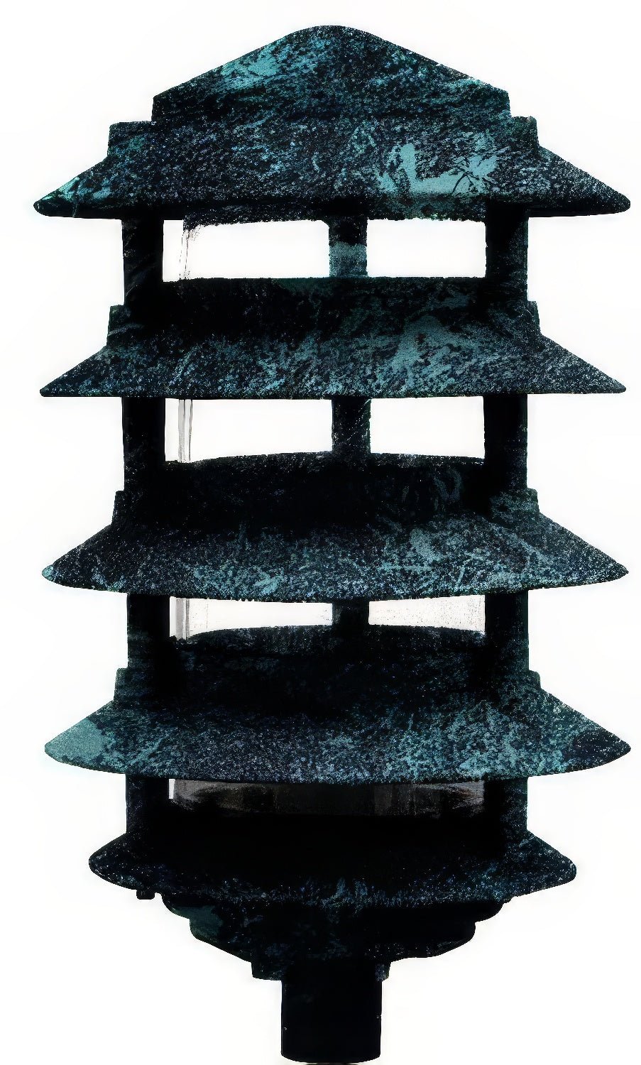 Dabmar Lighting D5500-L6-30K-VG verde green pagoda light