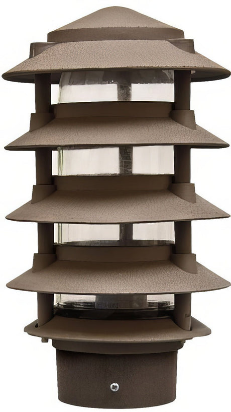 Dabmar Lighting D5500-L6-60K-3B-BZ bronze pagoda light