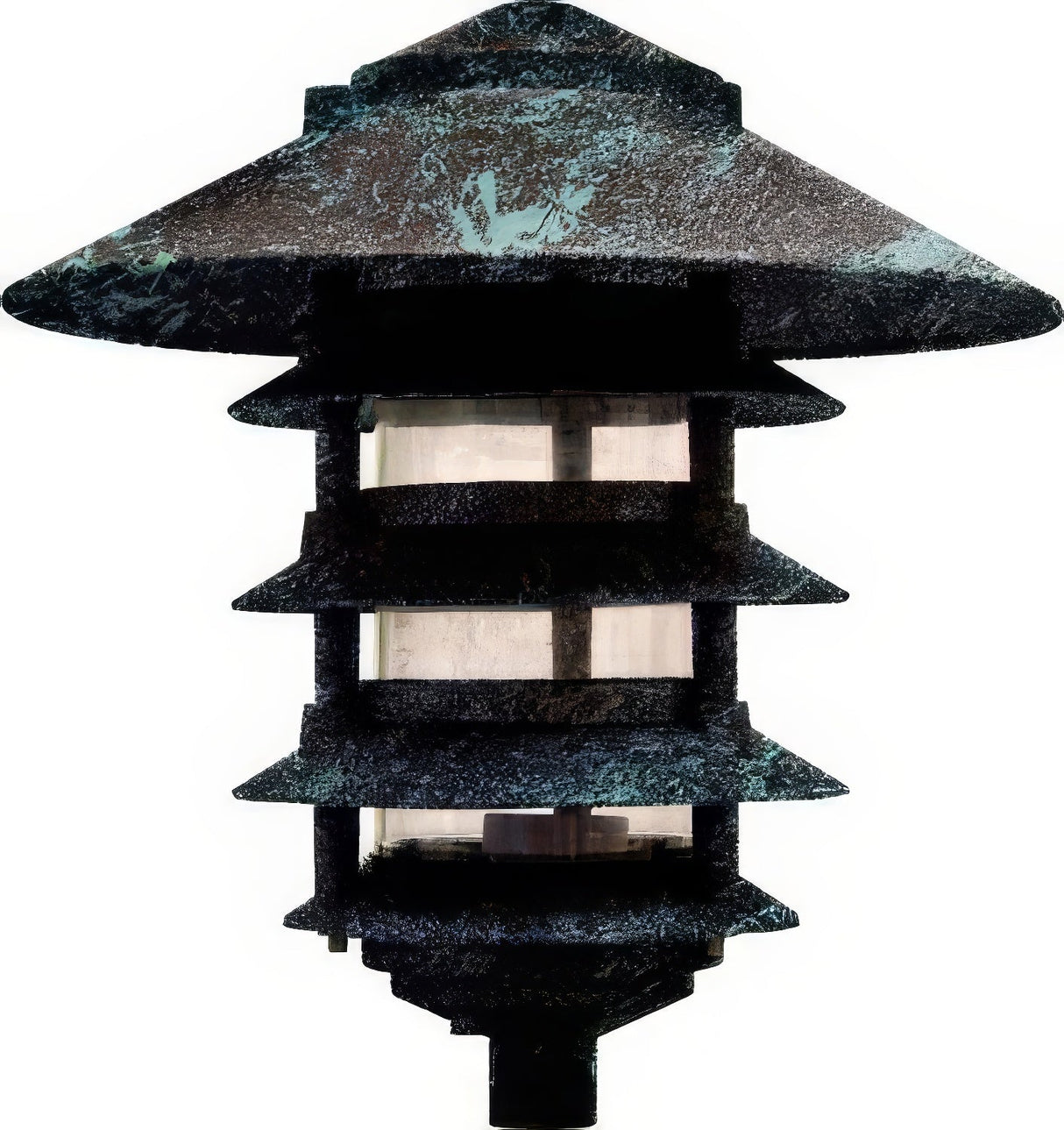 Dabmar Lighting D5500-L6-RGBW-10T-VG verde green pagoda light