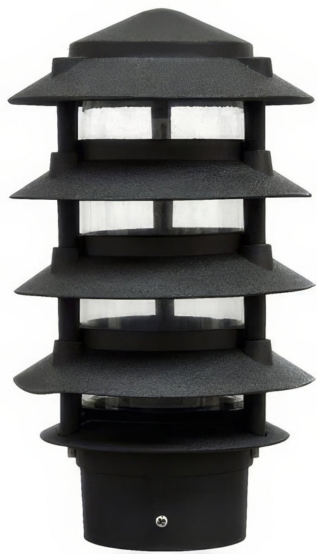 Dabmar Lighting D5500-L6-RGBW-3B-B black pagoda light
