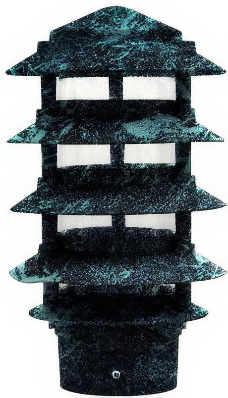 Dabmar Lighting D5500-L6-RGBW-3B-VG verde green pagoda light