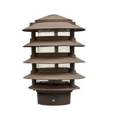 Dabmar Lighting D5500-L9-40K-10T-BZ bronze pagoda light