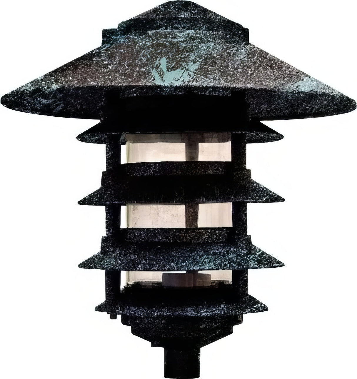 Dabmar Lighting D5500-L9-40K-10T-VG verde green pagoda light