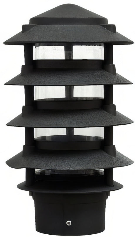 Dabmar Lighting D5500-L9-40K-3B-B black pagoda light