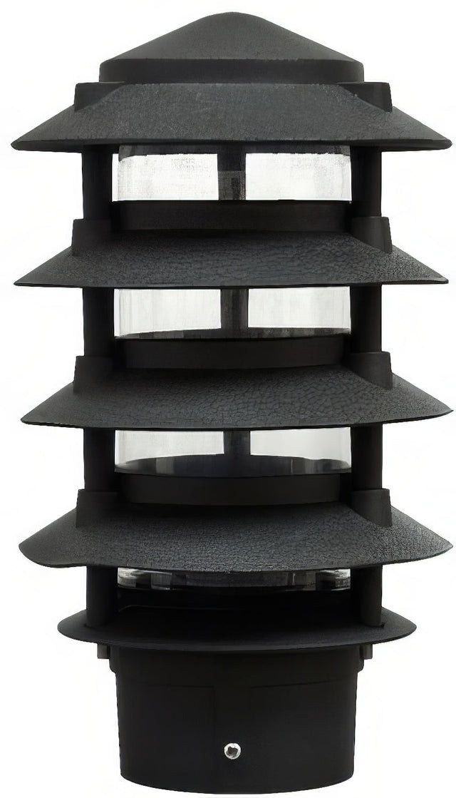 Dabmar Lighting D5500-L9-40K-3B-B black pagoda light