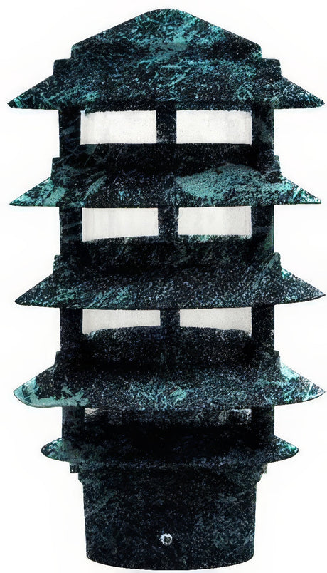 Dabmar Lighting D5500-L9-40K-3B-VG verde green pagoda light