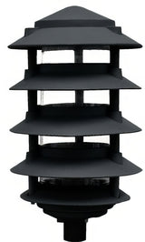 Dabmar Lighting D5500-L9-40K-B black pagoda light