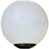 Dabmar Lighting D7100 Powder Coated Cast Aluminum Post Top 13" Globe Light Fixture Black