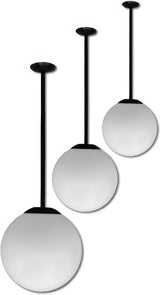Dabmar Lighting D7501-24-L20-50K-B black ceiling fixture