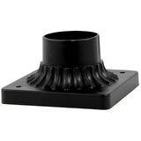 Dabmar Lighting BS222-B Pier Mount 3" Base Black