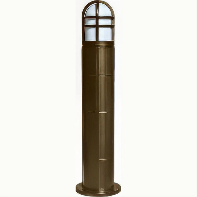 Dabmar Lighting D110-L12-30K-B Fiber G Bollard Open Cage 120V-277V G24 LED 12W 30K Black