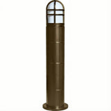 Dabmar Lighting D110-L12-50K-B Fiber G Bollard Open Cage 120V-277V G24 LED 12W 50K Black