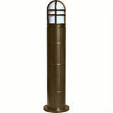 Dabmar Lighting D110-L20-50K-B Fiber G Bollard Open Cage 120V-277V G24 LED 20W 50K Black