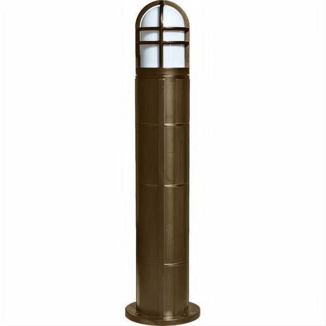Dabmar Lighting D110-L6-RGBW-B Fiber G Bollard Open Cage 120V E26 LED 6W RGBW Black