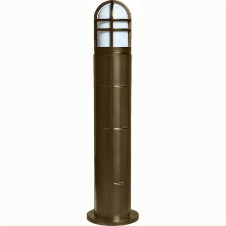 Dabmar Lighting D110-L9-27K-BZ Fiber G Bollard Open Cage 120V GU24 LED 9W 27K Bronze