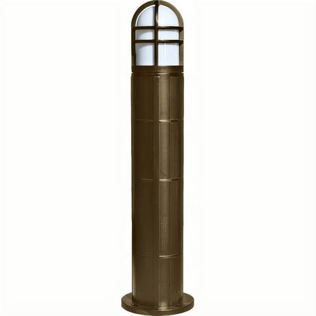Dabmar Lighting D110-L9-40K-BZ Fiber G Bollard Open Cage 120V GU24 LED 9W 40K Bronze