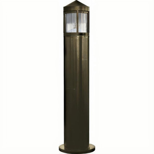 Dabmar Lighting D120-L12-50K-B Fiber G Bollard Half Frost 120V-277V G24 LED 12W 50K Black