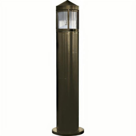 Dabmar Lighting D120-L6-30K-B Fiber G Bollard Half Frost 120V E26 LED 6W 30K Black