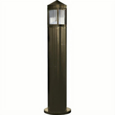 Dabmar Lighting D120-L6-60K-B Fiber G Bollard Half Frost 120V E26 LED 6W 60K Black