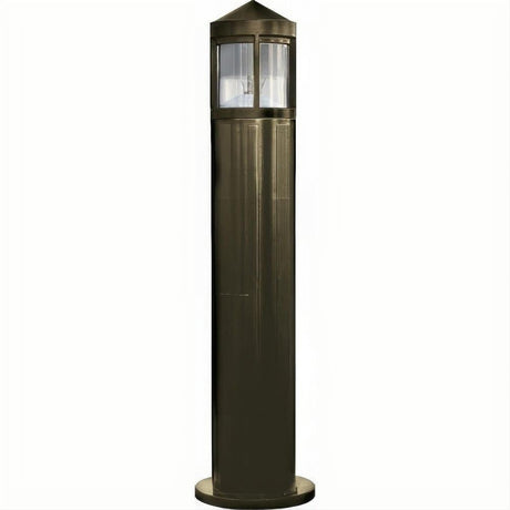 Dabmar Lighting D120-L6-60K-BZ Fiber G Bollard Half Frost 120V E26 LED 6W 60K Bronze