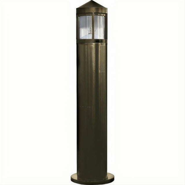 Dabmar Lighting D120-L9-27K-B Fiber G Bollard Half Frost 120V GU24 LED 9W 27K Black