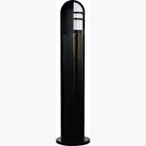 Dabmar Lighting D130-L6-60K-B Fiber G Bollard Open Half Cage 120V E26 LED 6W 60K Black