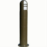 Dabmar Lighting D130-L6-RGBW-BZ Fiber G Bollard Open Half Cage 120V E26 LED 6W RGBW Bronze
