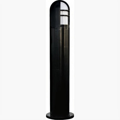 Dabmar Lighting D130-L9-27K-B Fiber G Bollard Open Half Cage 120V GU24 LED 9W 27K Black