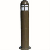 Dabmar Lighting D140-L12-40K-BZ Fiber G Bollard Open Cage 120V-277V G24 LED 12W 40K Bronze
