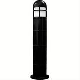 Dabmar Lighting D140-L12-50K-B Fiber G Bollard Open Cage 120V-277V G24 LED 12W 50K Black