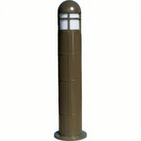Dabmar Lighting D140-L20-30K-BZ Fiber G Bollard Open Cage 120V-277V G24 LED 20W 30K Bronze
