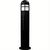 Dabmar Lighting D140-L20-50K-B Fiber G Bollard Open Cage 120V-277V G24 LED 20W 50K Black