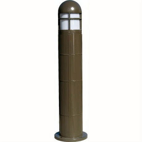 Dabmar Lighting D140-L20-50K-BZ Fiber G Bollard Open Cage 120V-277V G24 LED 20W 50K Bronze