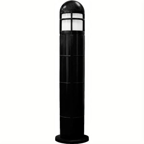 Dabmar Lighting D140-L6-30K-B Fiber G Bollard Open Cage 120V E26 LED 6W 30K Black