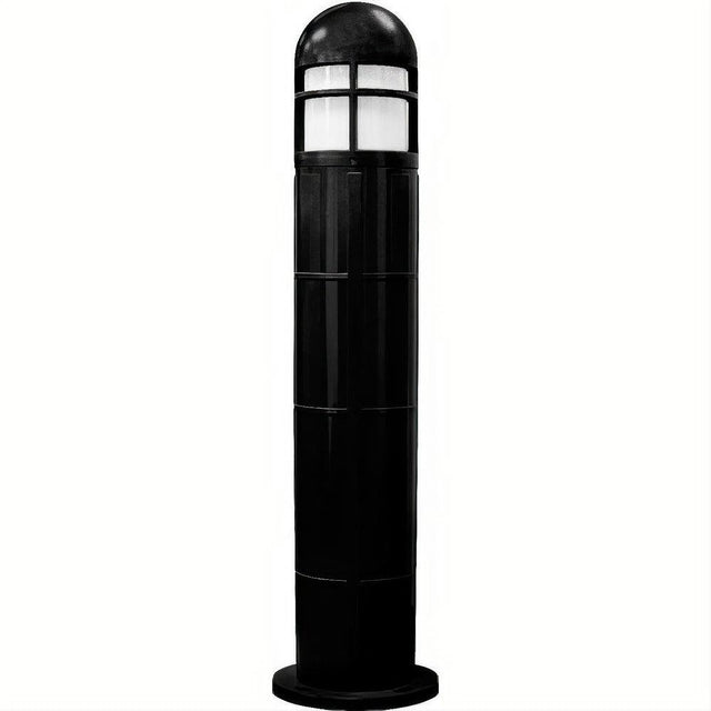 Dabmar Lighting D140-L6-30K-B Fiber G Bollard Open Cage 120V E26 LED 6W 30K Black