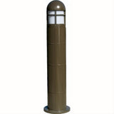 Dabmar Lighting D140-L6-30K-BZ Fiber G Bollard Open Cage 120V E26 LED 6W 30K Bronze