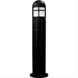 Dabmar Lighting D140-L6-60K-B Fiber G Bollard Open Cage 120V E26 LED 6W 60K Black