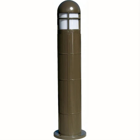 Dabmar Lighting D140-L6-RGBW-BZ Fiber G Bollard Open Cage 120V E26 LED 6W RGBW Bronze