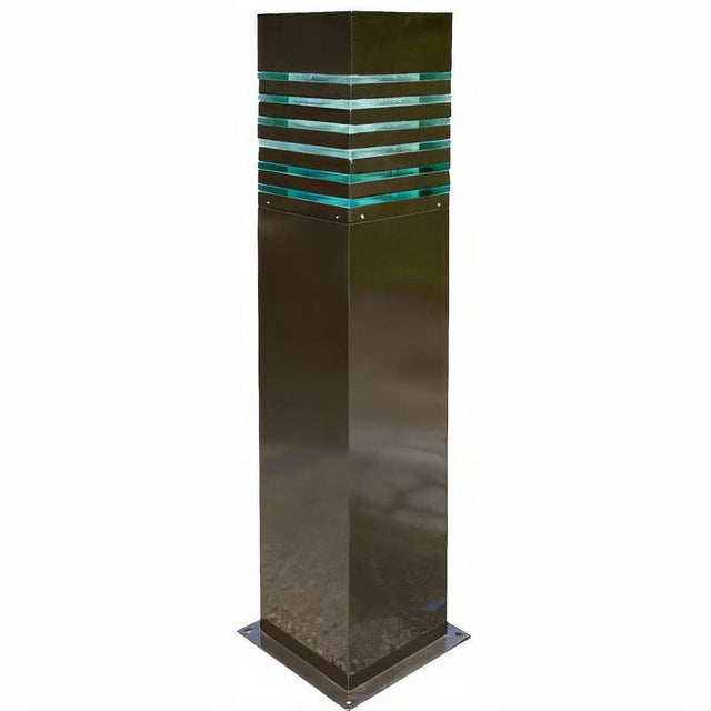 Dabmar Lighting D170-L12-40K-B Steel Bollard Squared 120V-277V G24 LED 12W 40K Black