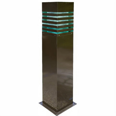 Dabmar Lighting D170-L20-30K-B Steel Bollard Squared 120V-277V G24 LED 20W 30K Black