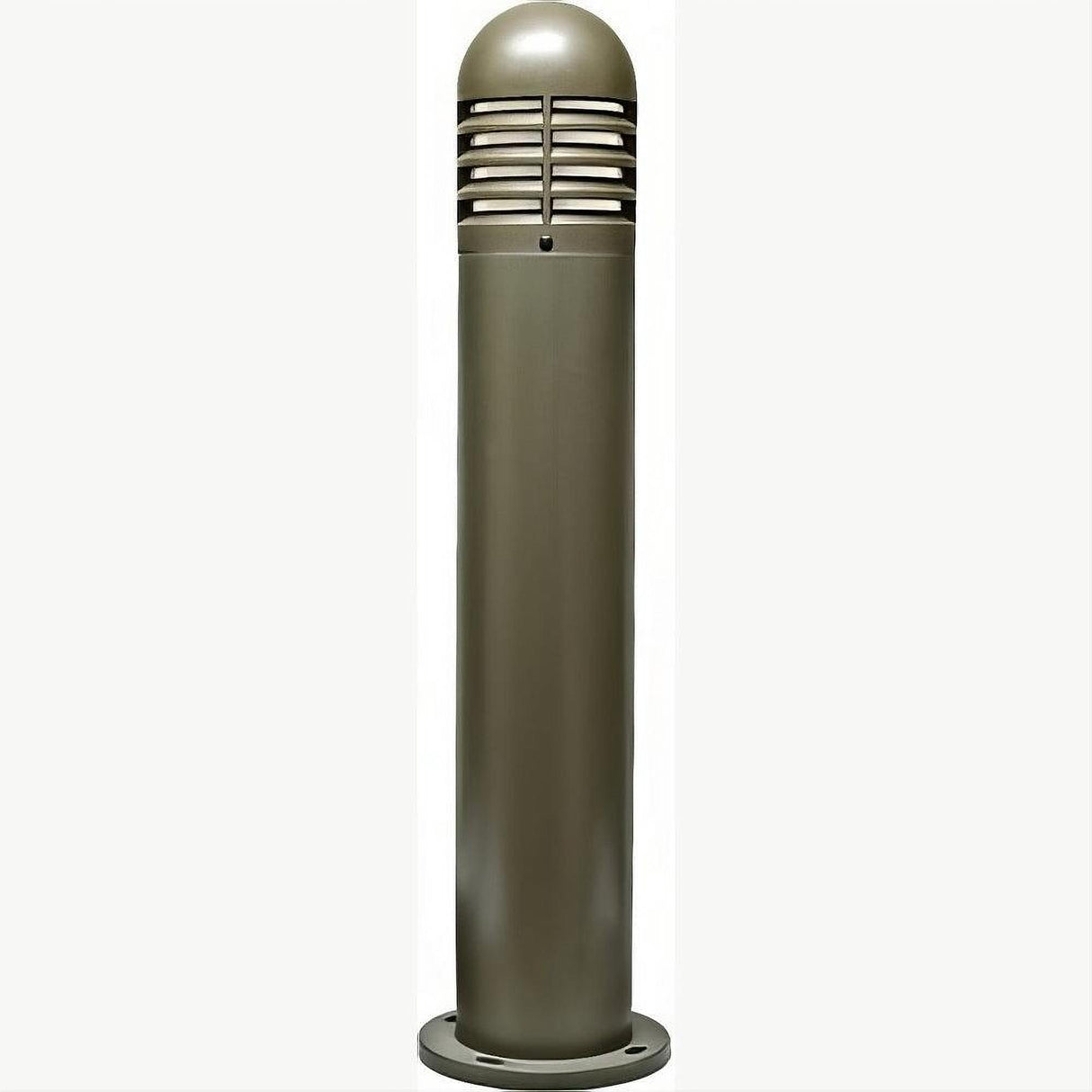 Dabmar Lighting D180-L20-30K-BZ Fiber G Bollard Louvered 120V-277V G24 LED 20W 30K Bronze