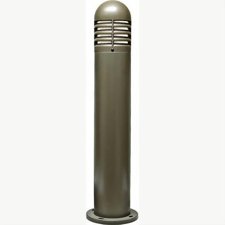 Dabmar Lighting D180-L6-60K-BZ Fiber G Bollard Louvered 120V E26 LED 6W 60K Bronze