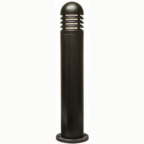 Dabmar Lighting D180-L6-RGBW-B Fiber G Bollard Louvered 120V E26 LED 6W RGBW Black