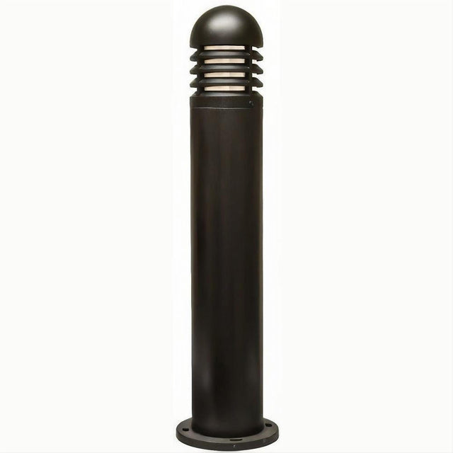 Dabmar Lighting D180-L6-RGBW-B Fiber G Bollard Louvered 120V E26 LED 6W RGBW Black