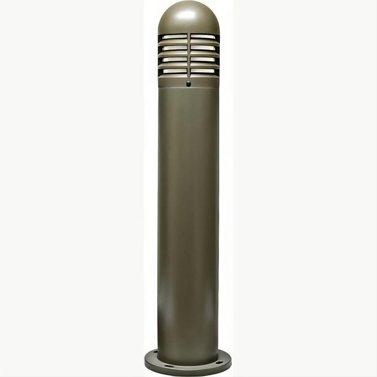 Dabmar Lighting D180-L6-RGBW-BZ Fiber G Bollard Louvered 120V E26 LED 6W RGBW Bronze
