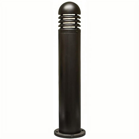 Dabmar Lighting D180-L9-27K-B Fiber G Bollard Louvered 120V GU24 LED 9W 27K Black